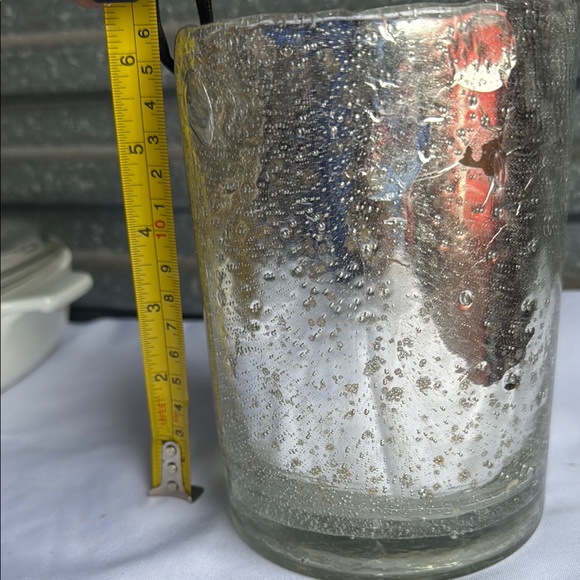 Silver Glass Candle Holder - Picture 3 of 7